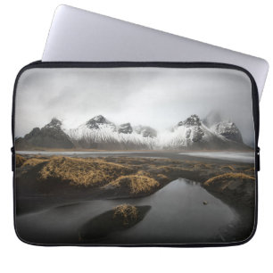 Ice & Snow Vestrahorn Mountain, Iceland Laptop Sleeve