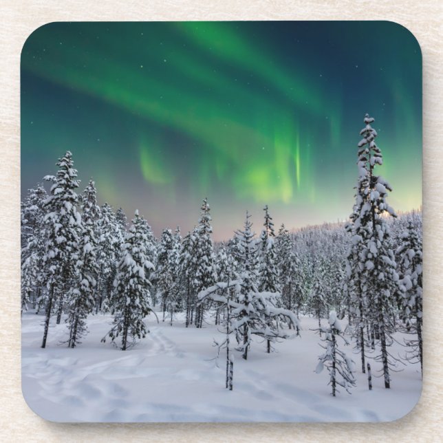 Ice & Snow | Winter Landscape, Finland Coaster (Front)