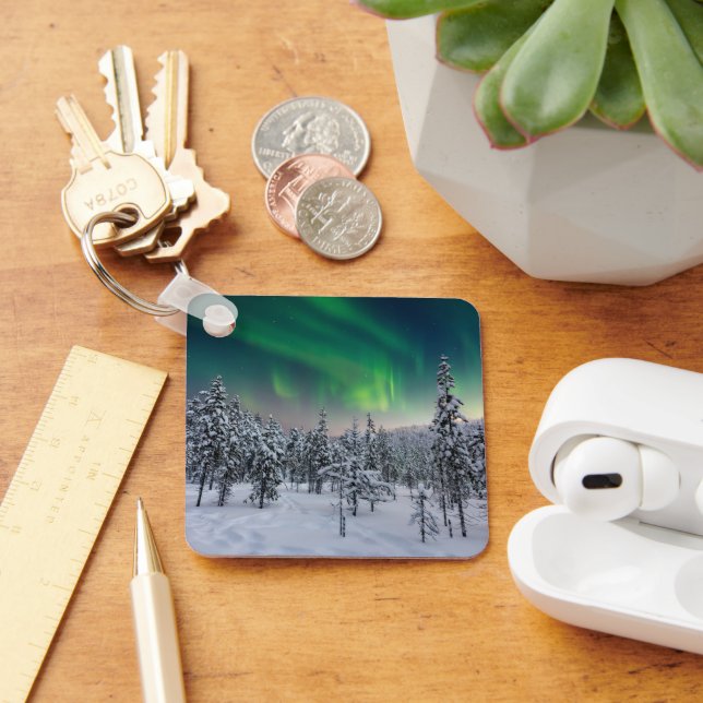Ice & Snow | Winter Landscape, Finland Keychain (Desk)