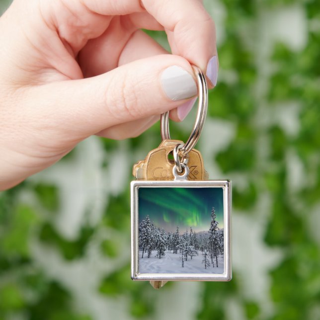 Ice & Snow | Winter Landscape, Finland Keychain (Hand)
