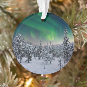 Ice & Snow   Winter Landscape, Finland Ornament