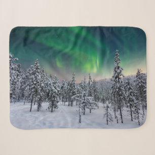 Ice & Snow Winter Landscape, Finland Sherpa Blanket