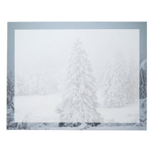 Ice & Snow Woodland, Swiss Alps Notepad