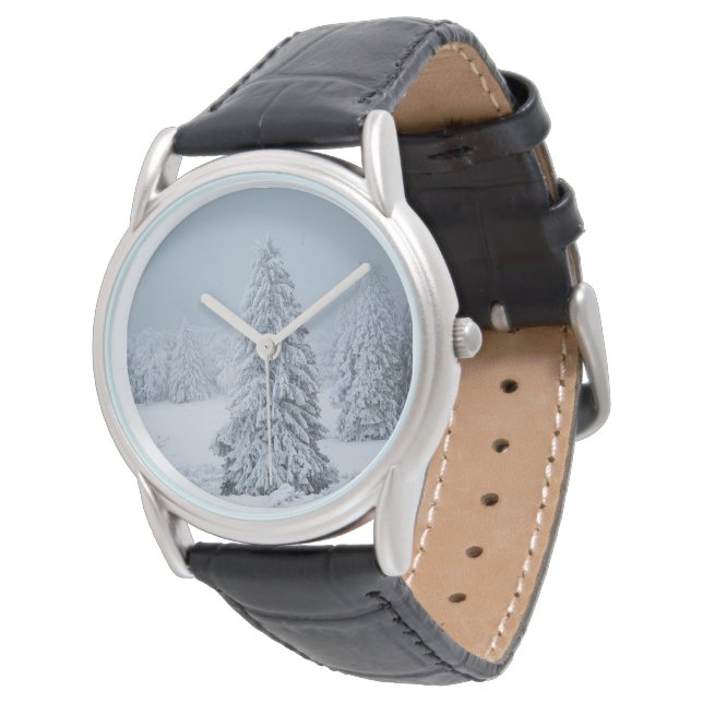 Ice & Snow | Woodland, Swiss Alps Watch (Angled)