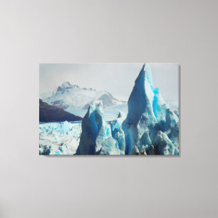 Ice Spikes In The Perito Moreno Andean Glacier Canvas Print