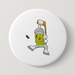 Ice spray Ice hockey Ice hockey stick 3 Inch Round Button
