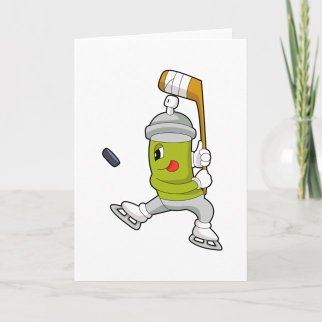 Ice spray Ice hockey Ice hockey stick Card (Front)