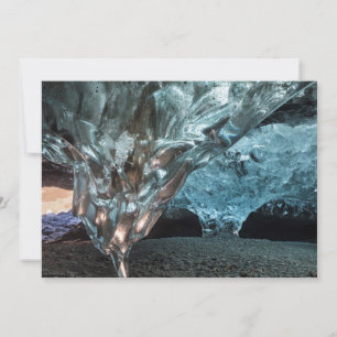 Ice Stalactite In An Ice Cave Thank You Card