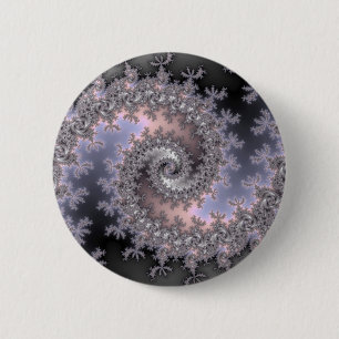 Ice Swirl - Fractal 2 Inch Round Button