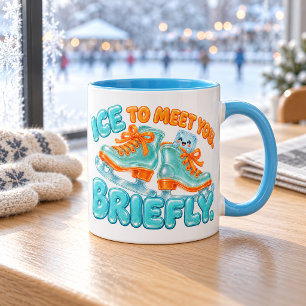 Ice to Meet You Briefly Winter Skates Mug