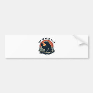 Ice To Meet You Polar Bear Christmas Gift  Bumper Sticker