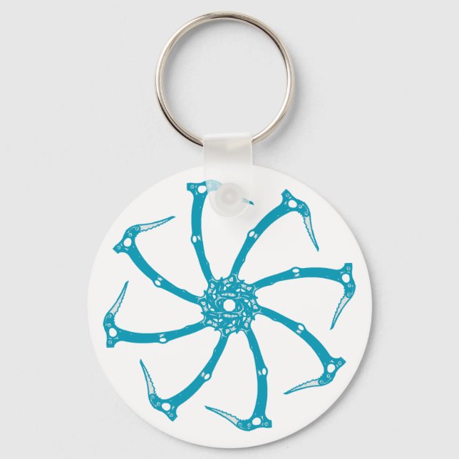 Ice Tool Spindle Keychain (Front)