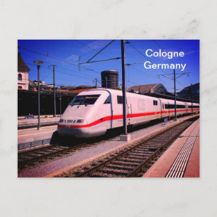 ICE train in Cologne Postcard