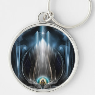 Ice Vision Of The Imperial View Digital Art Keychain