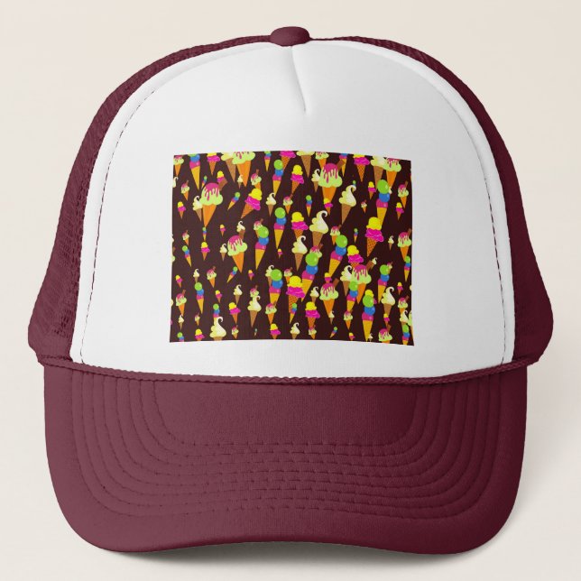 Ice Wallpaper Trucker Hat (Front)