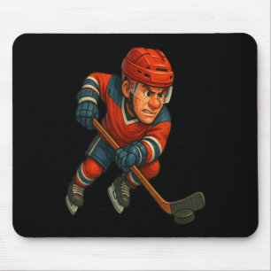 Ice Warrior Where Pion Meets The Frozen Ttlefield Mouse Pad