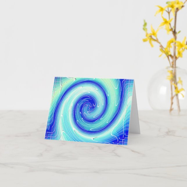 Ice wave..... card (Yellow Flower)