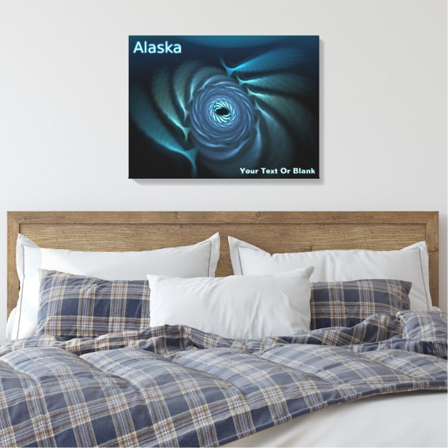 Ice Whales - Alaska Canvas Print (Insitu(Bedroom))