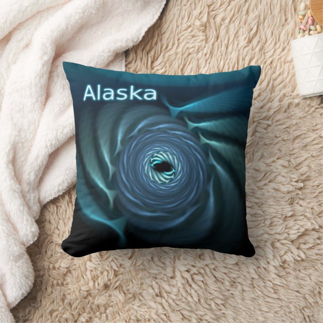 Ice Whales Throw Pillow (Blanket)