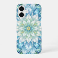 Ice White Water Lily Mandala