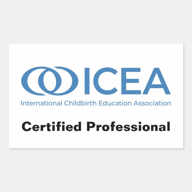ICEA Certified Professional Stickers (Front)