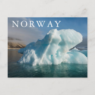 Iceberd In Palander Bay, Norway Postcard
