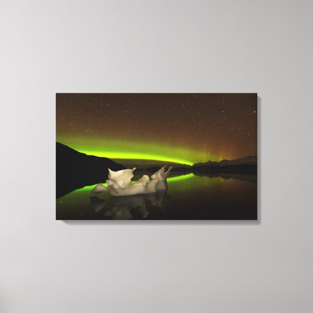 Iceberg Aurora Canvas Print (Front)