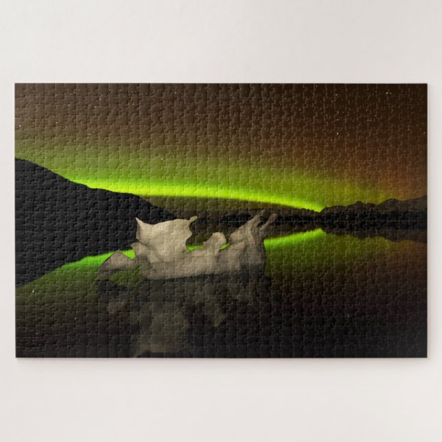 Iceberg Aurora Jigsaw Puzzle (Horizontal)