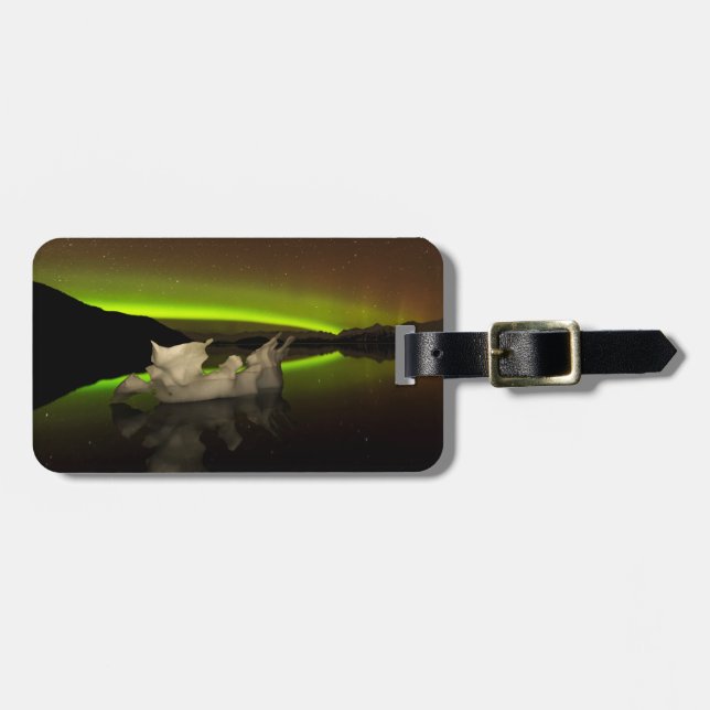 Iceberg Aurora Luggage Tag (Front Horizontal)