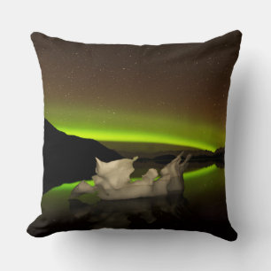 Iceberg Aurora Throw Pillow