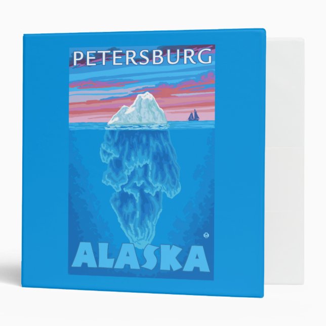 Iceberg Cross-Section - Petersburg, Alaska Binder (Front/Inside)