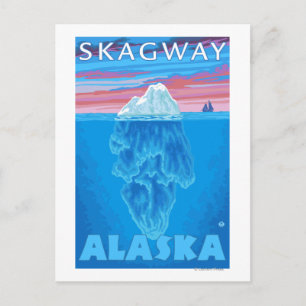 Iceberg Cross-Section - Skagway, Alaska Postcard