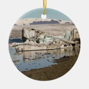 Iceberg formations 2 ceramic ornament