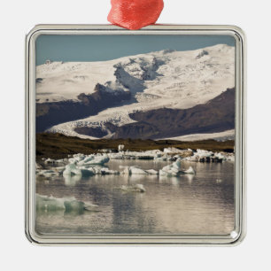 Iceberg formations 3 metal ornament