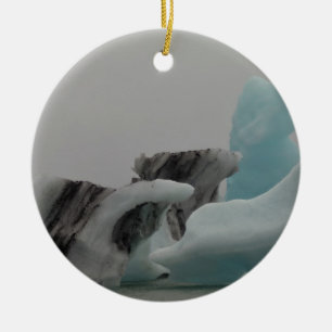 Iceberg formations ceramic ornament