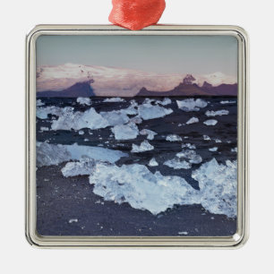 Iceberg formations metal ornament