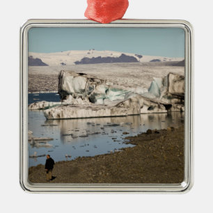 Iceberg formations metal ornament