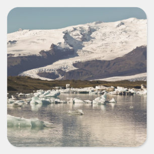 Iceberg formations square sticker