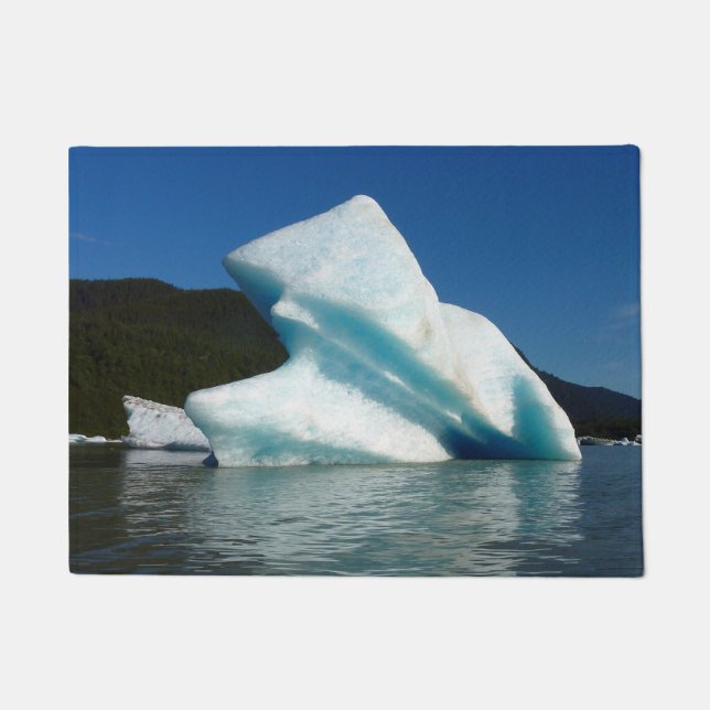 Iceberg on Mendenhall Lake in Alaska Doormat (Front)