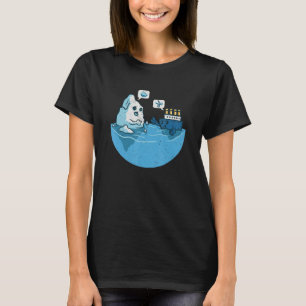Iceberg Ship Play Rock Paper Scissors Humour Adult T-Shirt