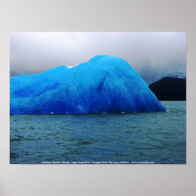 Iceberg, Upsala Glacier, Lago Argentina Poster (Front)