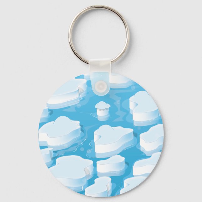Icebergs Keychain (Front)