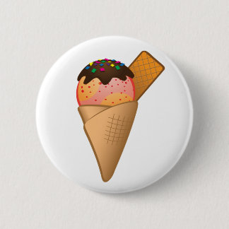 Icecream 2 Inch Round Button