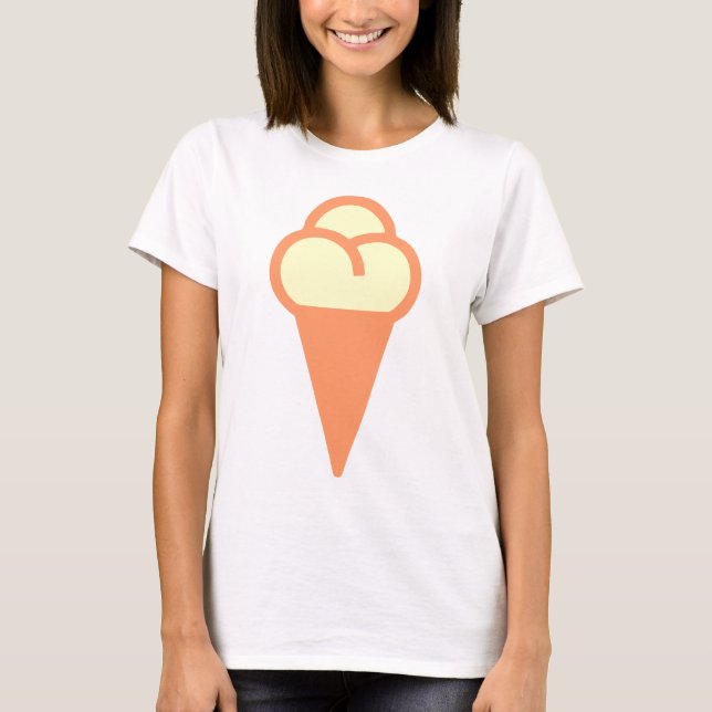 Icecream Cone Symbol T-Shirt (Front)