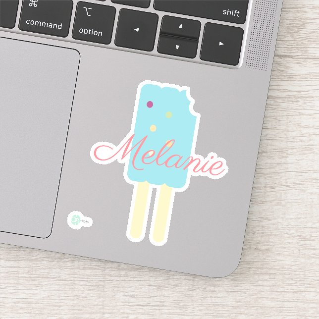 Icecream Pop with Sprinkles Custom Name (Detail)