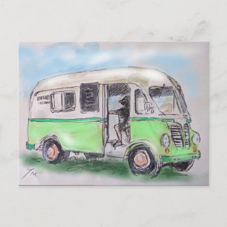 Icecream Vendor Postcard
