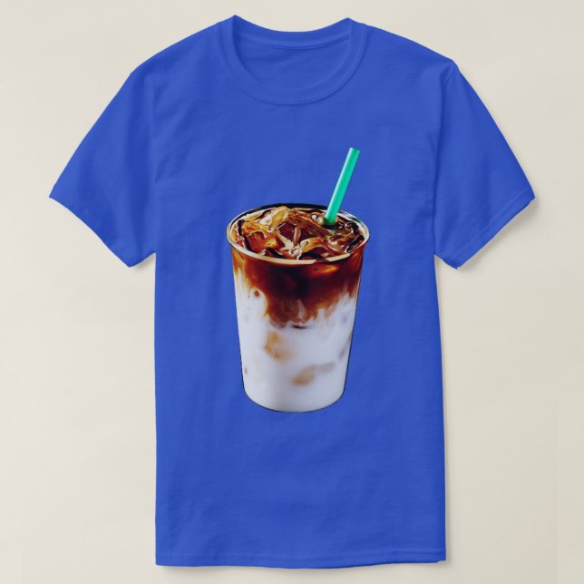 Iced Almond Milk Latte  T-Shirt (Design Front)