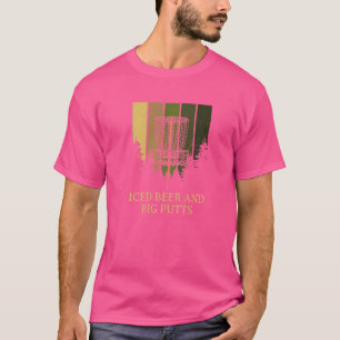 Iced Beer And Big Putts Disc Golf Beer  Golfer Dri T-Shirt