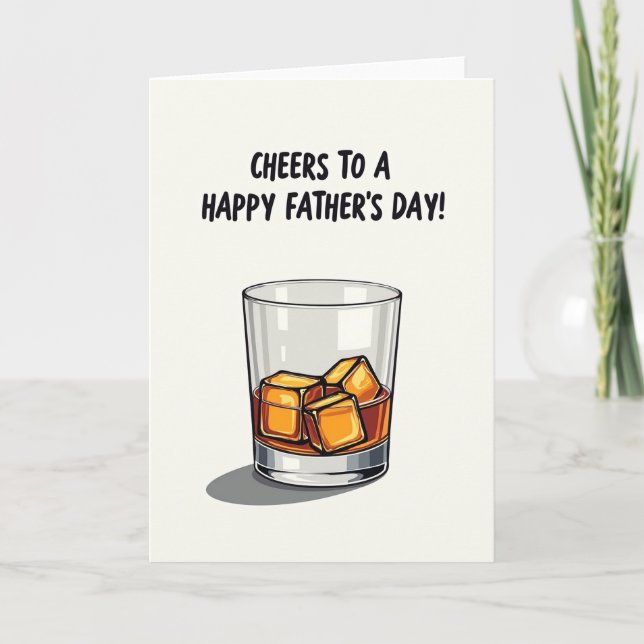 Iced Cheers Fathers Day Card (Front)