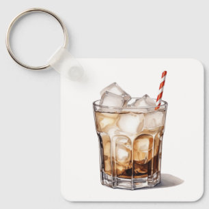 Iced Coffee Cocktail Keychain